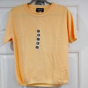 NWT Yellow cotton sweater